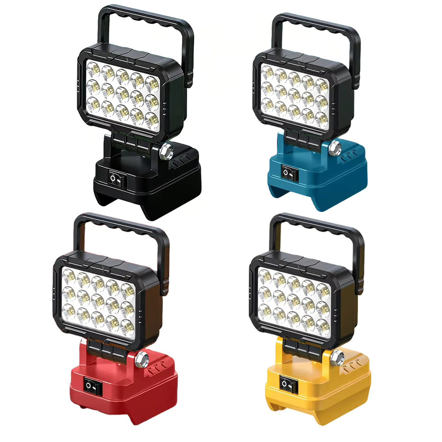Makita Akku LED-Arbeitsleuchte mit USB-Anschluss, Schwarz, Kabelloses Flutlicht für Profis und Outdoor-Einsätze - Bild 2