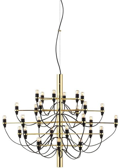 Flos 2097/30 Kronleuchter in Messing mit LED-Leuchtmittel und klarem Glas - Bild 1