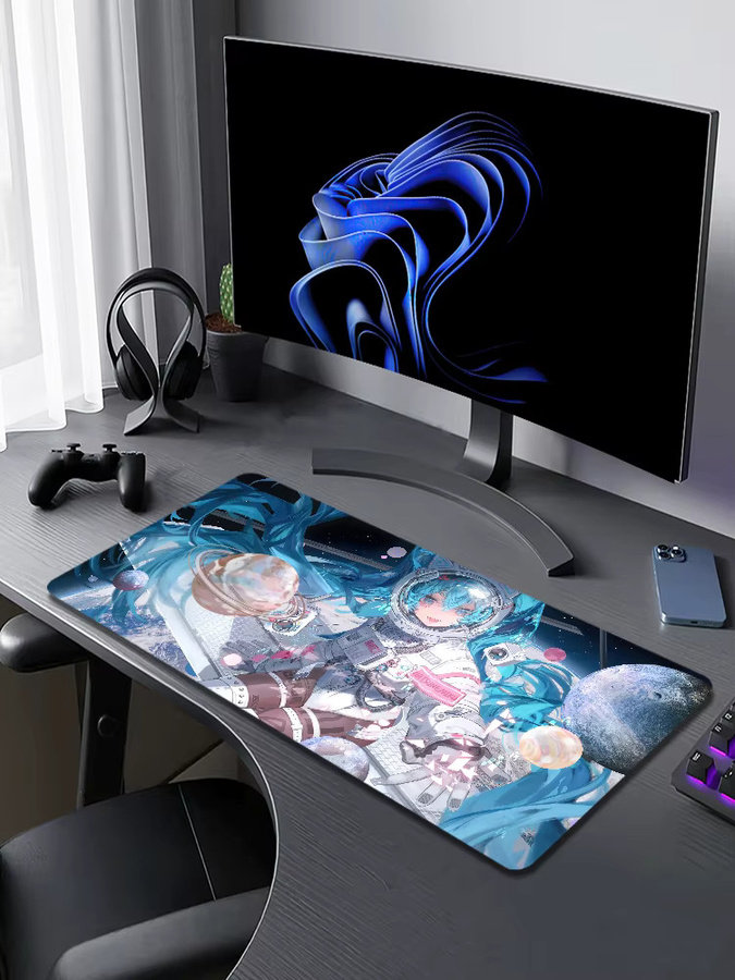 Bilibili M-Miku Kawaii Mauspad in Multicolour, rutschfest und verdickt für Gaming und Büro - Bild 6