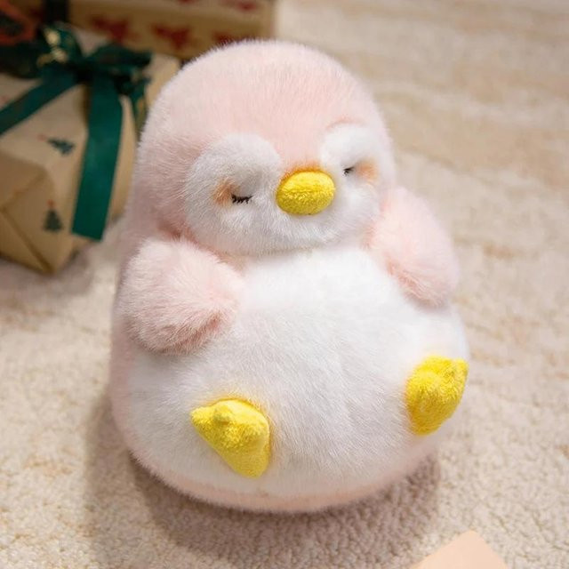 Heilender Pinguin Kissen, Stofftier, Schwarz Rosa, ab 14 Jahren - Bild 1