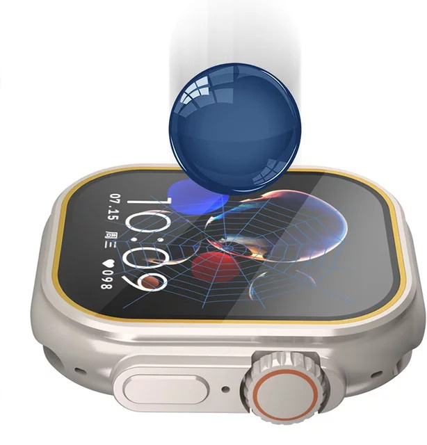 Schutzfolie Titanfolie aus gehärtetem Glas, Apple Watch Ultra 2 49mm, Ultra 3 49mm - Bild 1