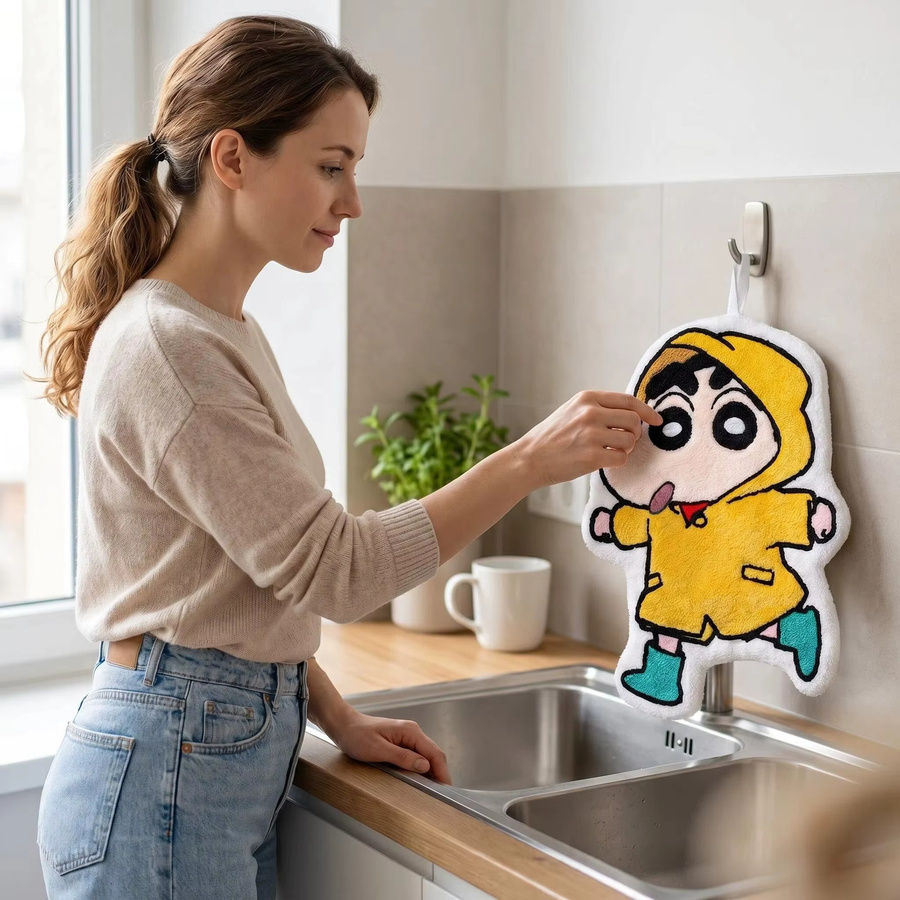 Bandai Kinderhandtuch mit Grafikdesign in Rot, schnelltrocknendes und saugfähiges Terry-Handtuch - Bild 1
