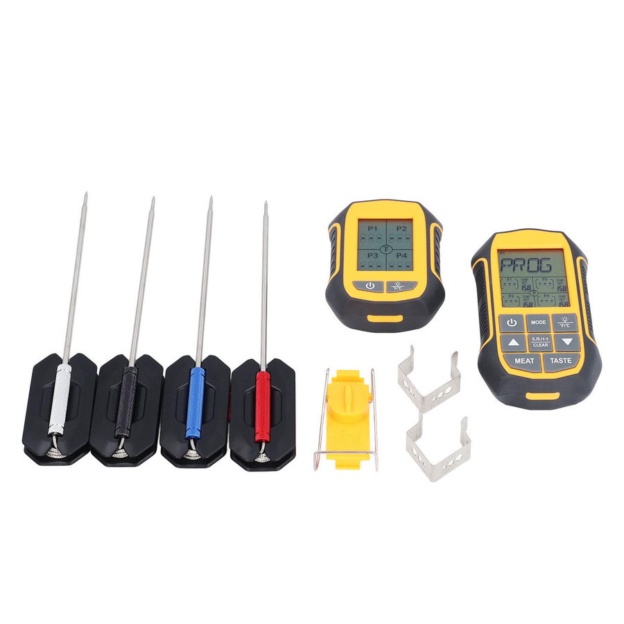 Sonoff 2 Digitales Grillthermometer mit 4 Sonden aus ABS und Edelstahl für Backofen und Smoker zur Temperaturkontrolle - Bild 2