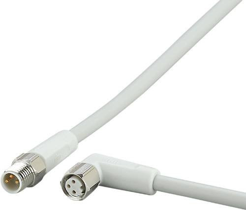 ifm electronic EVF153 Verbindungsleitung mit 3 Polzahl, Stecker gerade und Buchse gewinkelt, 10 m Länge - Bild 1
