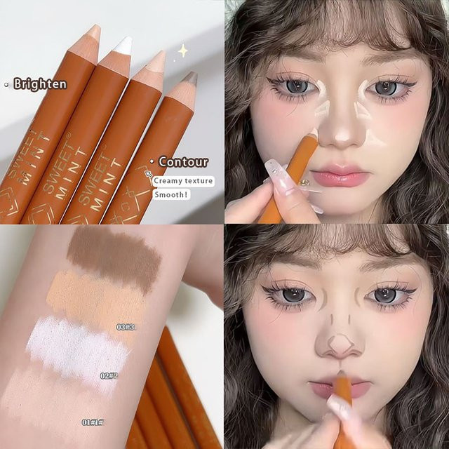 kzlet Contouring Shading Pen, Highlight Stick, Natürlich, Unisex - Bild 1