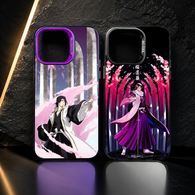 Byakuya Kuchiki Handyhülle für iPhone 11 bis 17 Pro Max Aurora TPU Hülle in Multicolour, stoßfeste und schlanke Schutzhülle - Bild 1