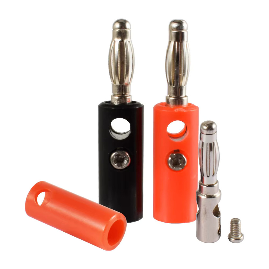 9IMOD Bananenstecker Set 10 Stück 4mm Audio Video Lautsprecher Kabel Adapter in Rot und Mehrfarbig - Bild 3