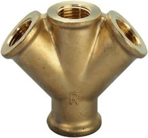 Schneider Electric Verteiler VT 3 4xG1/2i aus Messing in Gold - Bild 1
