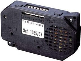 Grothe EB-Türlautsprecher TL 1035/67 Audio-Intercom Einbaugerät in Schwarz - Bild 1