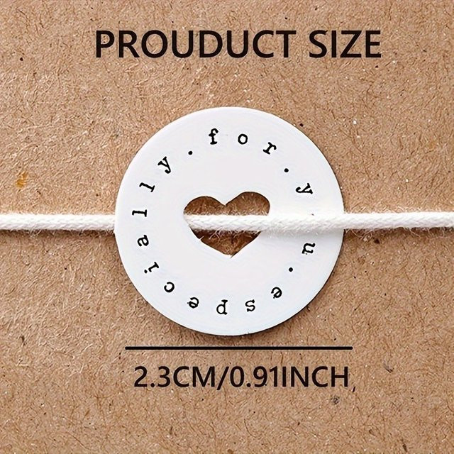 50 Stück Herzförmige Anhänger mit SPECIALLY FOR YOU Aufdruck als Geschenkdekorationsetikett aus Papier - Bild 1