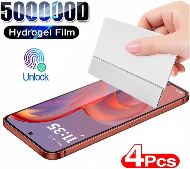 4er-Pack Hydrogel-Displayschutzfolie für Motorola Moto Edge 60 Fusion 50 Ultra 60 Pro 50 Fusion 40 Pro 30 Neo, transparent - Bild 1