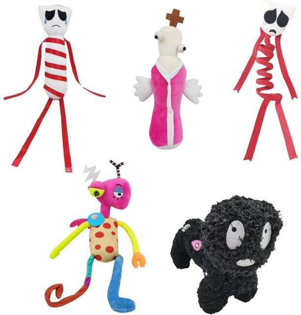 Bandai Der Erstaunliche Digitale Zirkus Weißes Skelett Roter Springmann, Plüschtiere - Bild 1