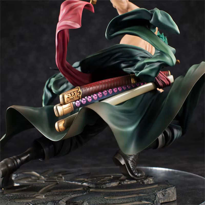 Bandai Roronoa Zoro Anime Actionfigur Drei-Klingen Sa-Maximum aus PVC, mehrfarbig, Höhe: 10 cm - Bild 3