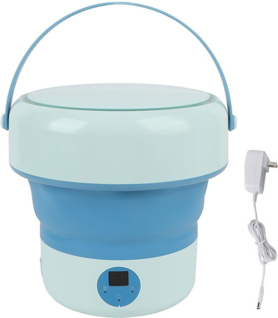 Aimo Mini Waschmaschine Tragbar und Faltbar Toplader in Blau - Bild 1