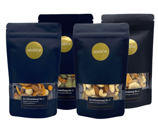Jalall d’or »Im (W)einklang«-Set Wein & Snacks 480 g - Bild 1