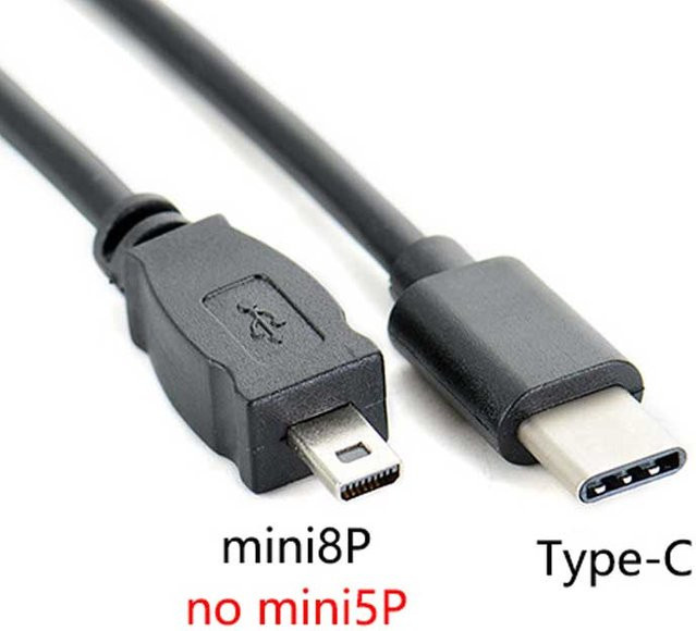 Nikon USB-C OTG Kabel für Coolpix Kameras UC-E6 UC-E16 UC-E17 Schwarz - Bild 1