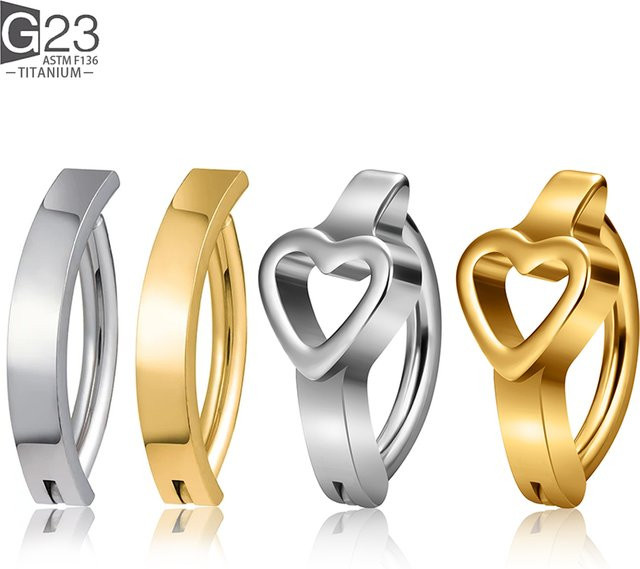 UHERA Bauchnabelring Titan, Reverse gebogen, Unisex - Bild 1
