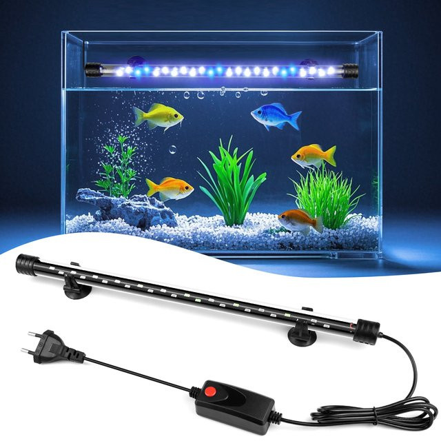 Rybakov LED Aquarium Licht in Schwarz für Pflanzenwachstum und Aquascaping, geeignet für Aquarien von 18 bis 48 cm - Bild 1