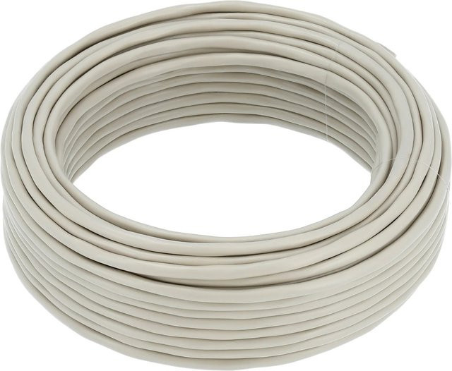 Hama Telefonkabel 4-adrig geschirmt Grau 25 m - Bild 1