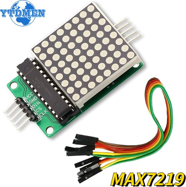 YTDMEN MAX7219 Dot LED Matrix Modul 8x8 mit Gemeinsamer Kathode für Arduino, 5V Schnittstelle - Bild 1