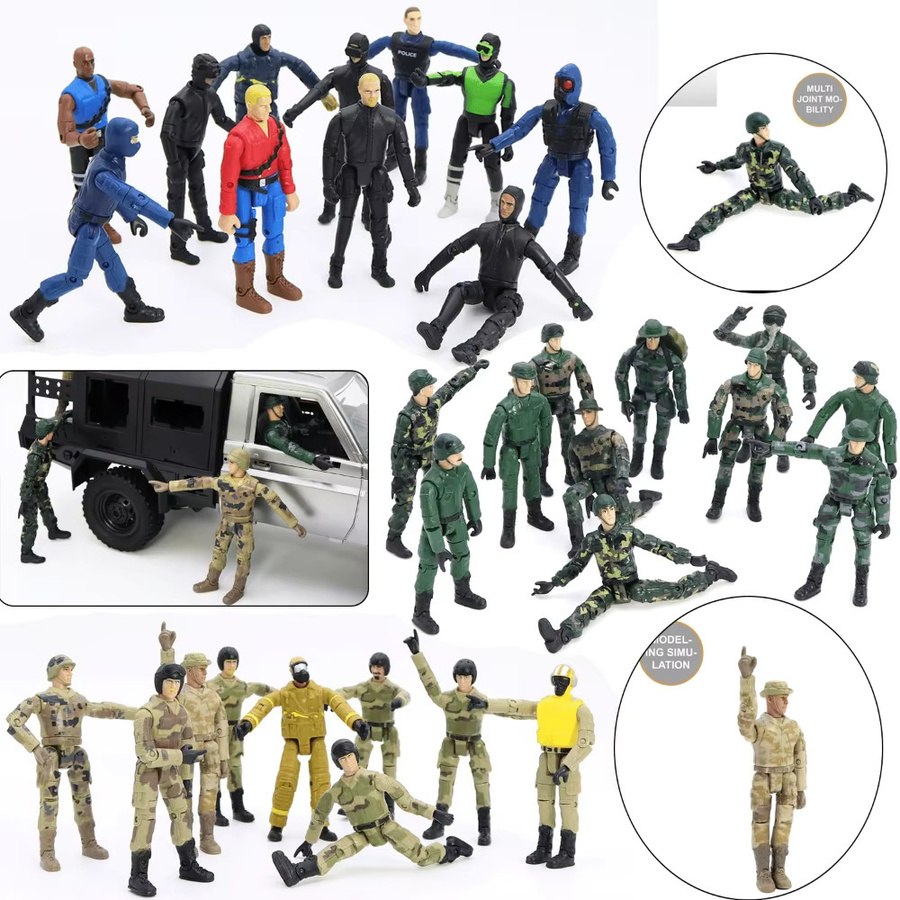 WWXRC Actionfigur, 2-5 Stück, 3,75 Zoll, mit Gelenkmobilität, Zubehör - Bild 1