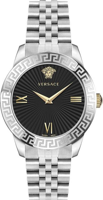 Versace Damenuhr, Quarz, Edelstahl, Schwarz, 38 mm, 5 ATM - Bild 1