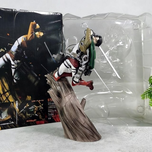Yiran toy 1 Attack on Titan Baumstumpf Levi Kapitän, Actionfigur, Grau, ab 14 Jahren - Bild 1
