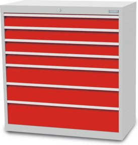 Bedrunka+Hirth Regal-Schubladenschrank T500-9 mit 7 Schubladen - Bild 1