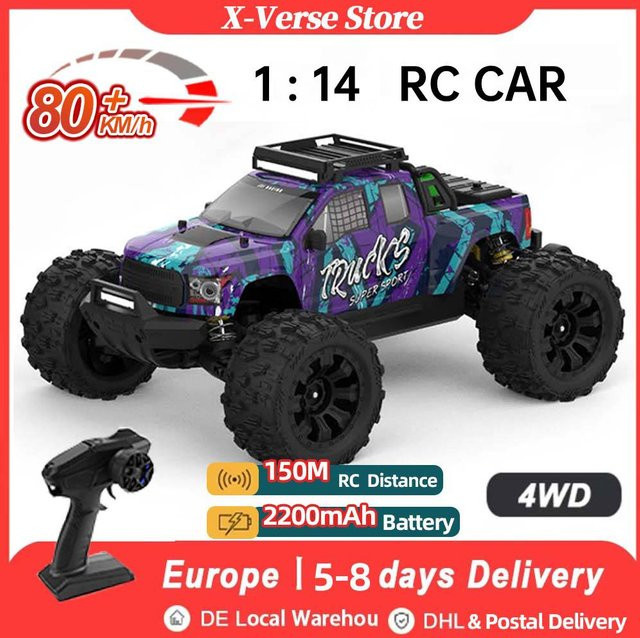 X-Verse RC Auto 4x4, Rennwagen, 1:14 Skala, ferngesteuert, ab 14 Jahren - Bild 1