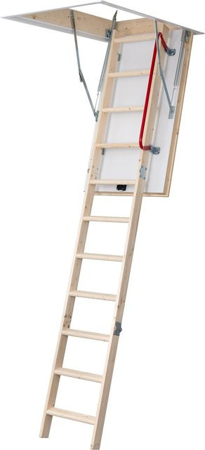 Dolle Bodentreppe Isotrend Set wärmegedämmt, Farbe Weiß, B/T: 130 x 70 cm, Höhe: 285 cm, U-Wert 0,77 - Bild 1