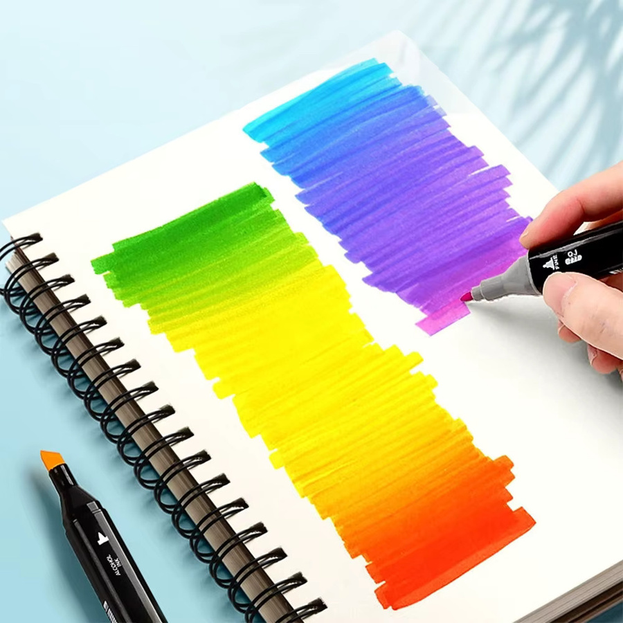 168-teiliges Set bunte Marker-Stifte für Manga und Kunst zum Zeichnen und Skizzieren in Mehrfarbig - Bild 2