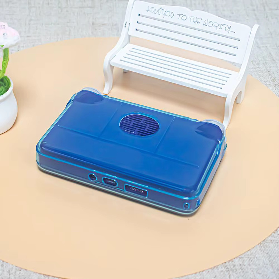 Transparente TPU-Schutzhülle für Retroid Pocket Flip 2 Retro-Spielekonsole in Transparent und Grau - Bild 2