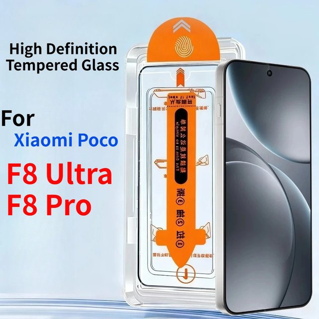 Xiaomi Poco F8 F7 Ultra Pro Schutzset aus gehärtetem Glas, transparent, staubfrei und anti-fingerabdruck - Bild 1