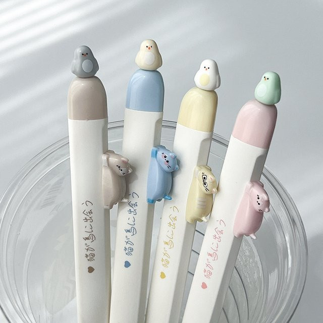 Kawai Cartoon Gelstift mit 0,5 mm Spitze, schnelltrocknend, Mehrfarbig - Bild 1