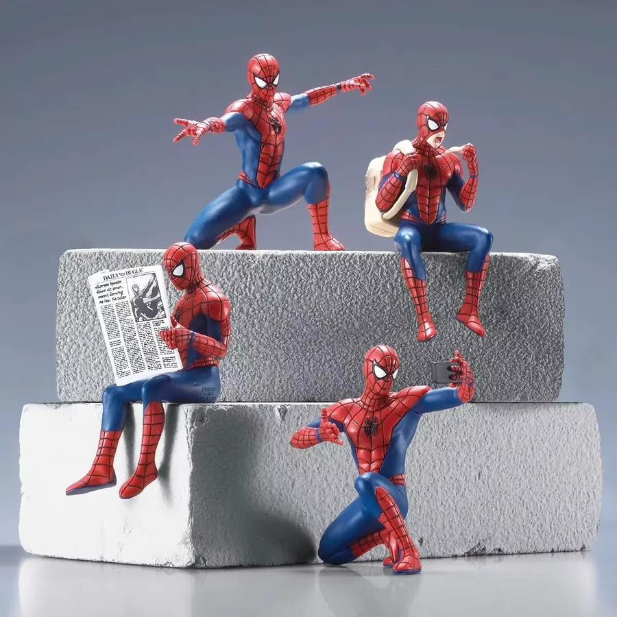 Hasbro Marvel Spider-Man Superheld, Actionfigur, 4-teiliges Set - Bild 3