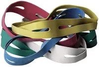 ALCO Kreuzband aus Gummi in Multicolor, Breite: 2,5 cm, Länge: 22 cm - Bild 1