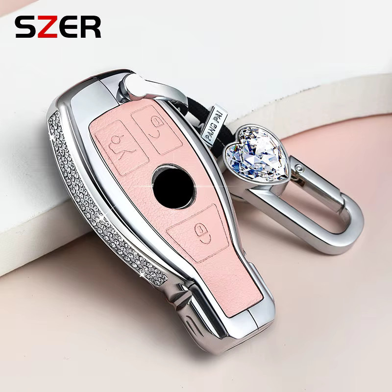 SZER Schlüsselanhänger Leder, Mercedes Benz, Unisex - Bild 1