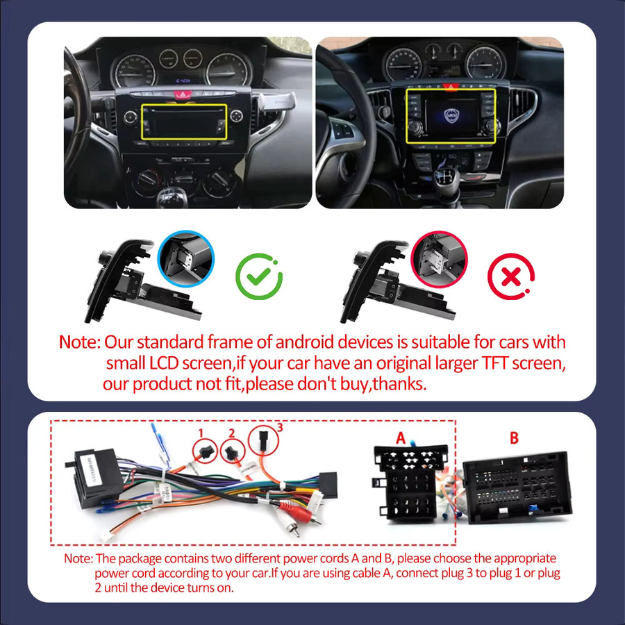 Icreative Android Autoradio für Lancia Ypsilon 2011-2016 mit 7 Zoll Display, Wireless Carplay und Multimedia Navigation, Schwarz - Bild 3