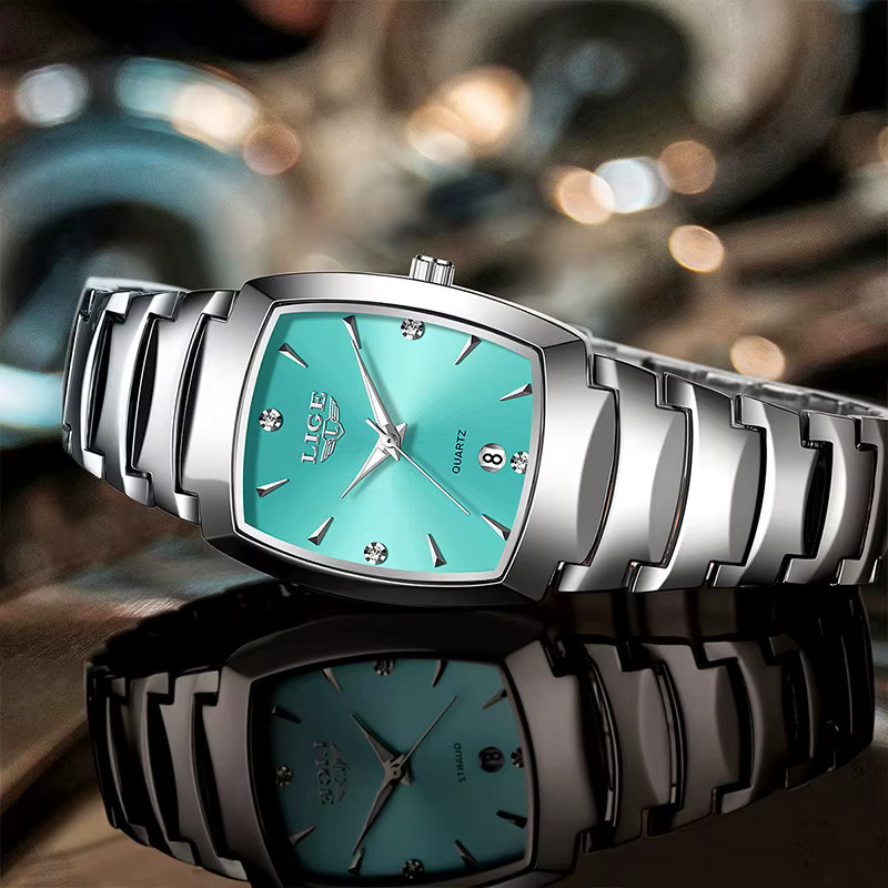 LIGE Armbanduhr Quarz, Edelstahl, Bicolor, Damen - Bild 3