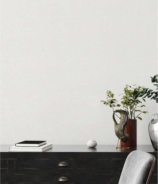 Livingwalls Vliestapete in Weiß, überstreichbar und waschbar, minimalistisches Design - Bild 1