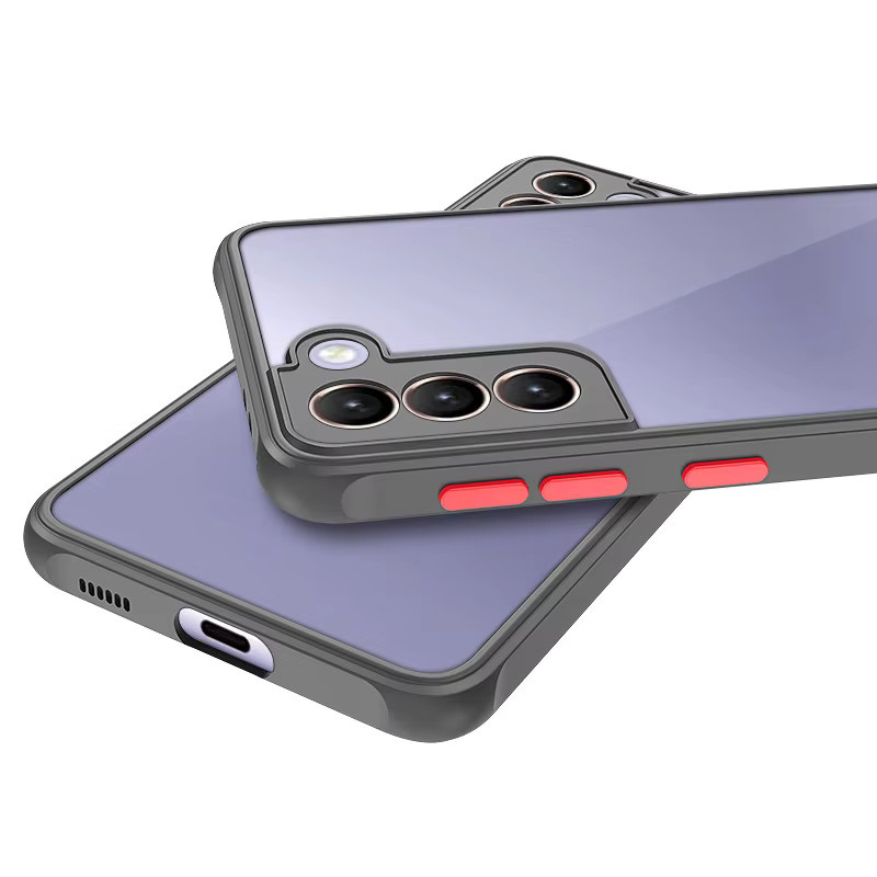 Stoßfeste Armor Matte Hard PC-Schutzhülle für Samsung Galaxy S25 S24 S23 S22 S21 S20 Fe Plus S25 Ultra in Schwarz - Bild 3