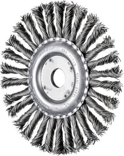 PFERD TOOLS COMBITWIST Rundbürste gezopft für Winkelschleifer, Stahl-Draht-Ø 0,80 mm, Farbe Silber, Durchmesser: 178 mm, Breite: 13 mm, Aufnahme: 22,2 mm - Bild 1