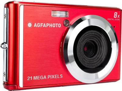 AgfaPhoto DC5200 Digitale Kompaktkamera in Rot mit 21.0 Megapixel und USB-C Anschluss - Bild 2