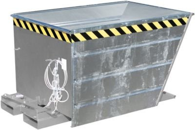 Kippbehälter VG 700 von Bauer, verzinkt, Silber/Grau, B/T/H: 89,0 x 80,0 x 0 cm - Bild 1