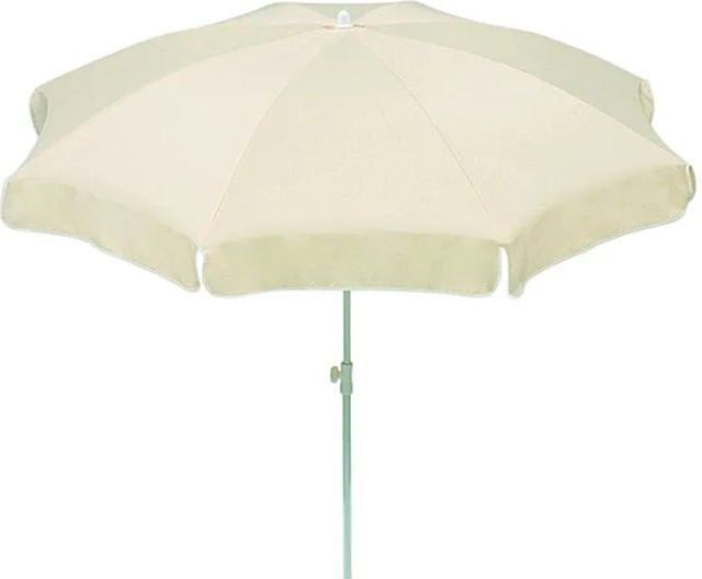 Schneider Balkonschirm Ibiza in Beige mit Push-Up Mechanik und UV 50+ Schutz Durchmesser: 200 cm - Bild 1