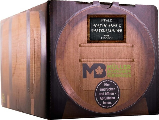 Weinhaus Müller Bornheim, Portugieser Spätburgunder, Roséwein, trocken, 5 l - Bild 1