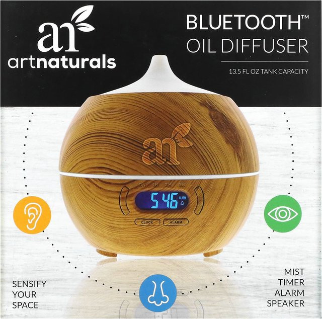 Artnaturals Bluetooth Aroma Diffusor aus Keramik in Braun mit App-Steuerung - Bild 1