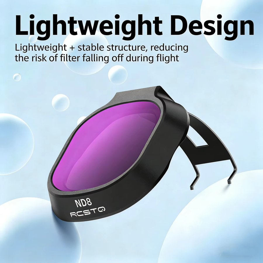 ND-Objektivfilter-Set für DJI NEO 2 mit UV, CPL und ND Filtern in Schwarz - Bild 3