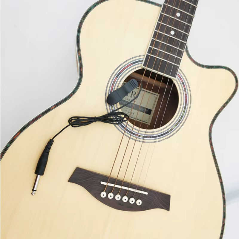 Piezo-Kontaktmikrofon für Gitarre, Mandoline, Bouzouki, Violinen und Banjos in Schwarz - Bild 2