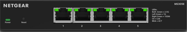 Netgear MS305E 2.5 GbE Ethernet Switch in Schwarz - Bild 1